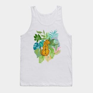 Tiger in the jungle Tank Top